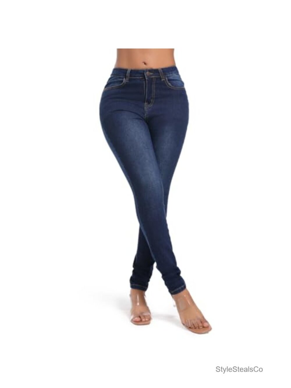 High Waisted Butt Lift Skinny Stretch Jeans Colombian Style